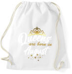 printfashion A királynők augusztusban születtek - Sportzsák, Tornazsák - Fehér (4519873)