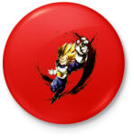 printfashion dragon ball super-saiyan-blue-goku - Kitűző, hűtőmágnes - Piros (4191549)