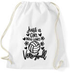 printfashion Love volleyall - Sportzsák, Tornazsák - Fehér (14005067)