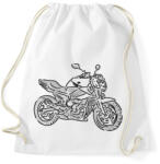 printfashion Yamaha XJ6 - Sportzsák, Tornazsák - Fehér (4983674)
