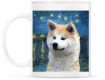 printfashion Akita festmény - Bögre - Fehér (4838807)