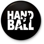 printfashion Handball - Kézilabda - Kitűző, hűtőmágnes - Fekete (7159447)