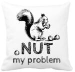 printfashion Nut my problem - Párnahuzat, Díszpárnahuzat - Fehér (13550282)