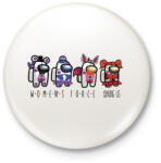 printfashion Among us - women's force - Kitűző, hűtőmágnes - Fehér (4221460)