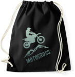 printfashion Motocross - Sportzsák, Tornazsák - Fekete (4227258)