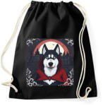 printfashion Husky vámpír jelmezben - Sportzsák, Tornazsák - Fekete (14541676)