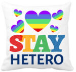 printfashion STAY HETERO - Párnahuzat, Díszpárnahuzat - Fehér (11445568)