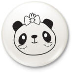 printfashion Panda páros 2 - Kitűző, hűtőmágnes - Fehér (6078428)