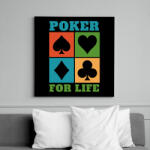 printfashion Poker - Vászonkép - Fekete (15555915)