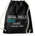 printfashion Social skills (white) - Sportzsák, Tornazsák - Fekete (7030635)