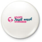 printfashion A legjobb anya a világon - Kitűző, hűtőmágnes - Fehér (4814418)