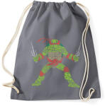 printfashion Ninja teknőc - Sportzsák, Tornazsák - Grafitszürke (71394)