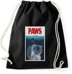 printfashion PAWS cápa macska - Sportzsák, Tornazsák - Fekete (16310985)
