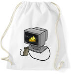 printfashion Számítógép egérrel - Sportzsák, Tornazsák - Fehér (8406067)