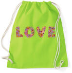 printfashion LOVE virág - Sportzsák, Tornazsák - Limezöld (369482)