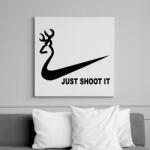 printfashion Just shoot it 2 - Vászonkép - Fehér (6626778)