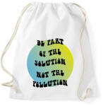 printfashion Be part of the solution - Sportzsák, Tornazsák - Fehér (7324260)