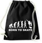 printfashion Deszkázni születtem - Sportzsák, Tornazsák - Fekete (2566047)