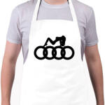 printfashion Audi - Kötény - Fehér (4902160)