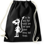 printfashion A kiábrándult királylány, Luci - Sportzsák, Tornazsák - Fekete (16479181)