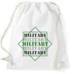 printfashion Military - Sportzsák, Tornazsák - Fehér (7700639)