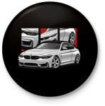 printfashion BMW illusztráció - Kitűző, hűtőmágnes - Fekete (14784230)