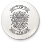 printfashion Oroszlán - Kitűző, hűtőmágnes - Fehér (13792281)