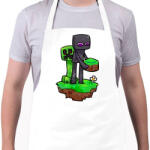 printfashion Minecraft barátok - Kötény - Fehér (4910072)