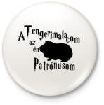 printfashion A Tengerimalacom az én Patrónusom - Kitűző, hűtőmágnes - Fehér (16499829)