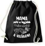 printfashion Mama süti a legjobb palacsintát a világon! - Sportzsák, Tornazsák - Fekete (16572134)