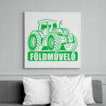 printfashion Földművelő - Vászonkép - Fehér (6639809)
