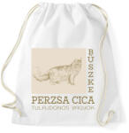 printfashion Büszke cica tulajdonos - Perzsa - Sportzsák, Tornazsák - Fehér (6307961)