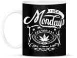printfashion Már megint hétfő - Bögre - Fekete (791554)