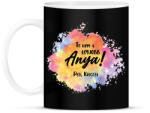 printfashion Te vagy a legjobb anya - Nevekkel - Bögre - Fekete (6669592)