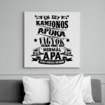 printfashion Kamionos Apuka - Vászonkép - Fehér (6621823)