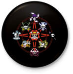 printfashion One piece kalózok - Kitűző, hűtőmágnes - Fekete (14257307)