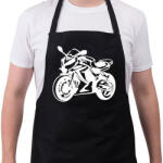 printfashion cbr650r2feher - Kötény - Fekete (4936007)