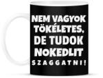 printfashion Nem vagyok tökéletes - Bögre - Fekete (10925783)