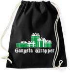 printfashion Gangsta wrapper - Sportzsák, Tornazsák - Fekete (1983449)