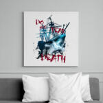 printfashion davytheme-01. png - Vászonkép - Fehér (6622101)