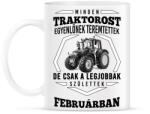 printfashion TRAKTOROS SZÜLINAP - Február - Bögre - Fehér (2646970)