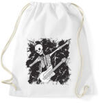 printfashion Csontváz gitárral - Sportzsák, Tornazsák - Fehér (5646178)