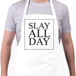 printfashion SLAY ALL DAY - Kötény - Fehér (4900942)