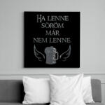 printfashion Ha lenne söröm, már nem lenne. - Vászonkép - Fekete (16508035)