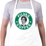 printfashion Pilvax Coffee - parody - Kötény - Fehér (7329341)