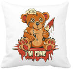 printfashion Maci jól vagyok, I am fine - Párnahuzat, Díszpárnahuzat - Fehér (11536505)