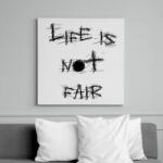 printfashion life is not fair - Vászonkép - Fehér (6628987)