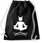 printfashion Ördögi Jóga - Sportzsák, Tornazsák - Fekete (2046312)