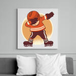 printfashion Hokis dab - Vászonkép - Fehér (6637248)