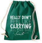 printfashion Karácsonyi ajándék - Sportzsák, Tornazsák - Sötétzöld (47304)